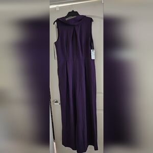 Purple jumpsuit,  wide leg, Julia Jordan
